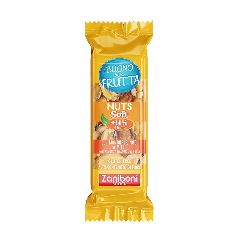 Barretta Mandorle Noci Con Miele Nuts 35 gr