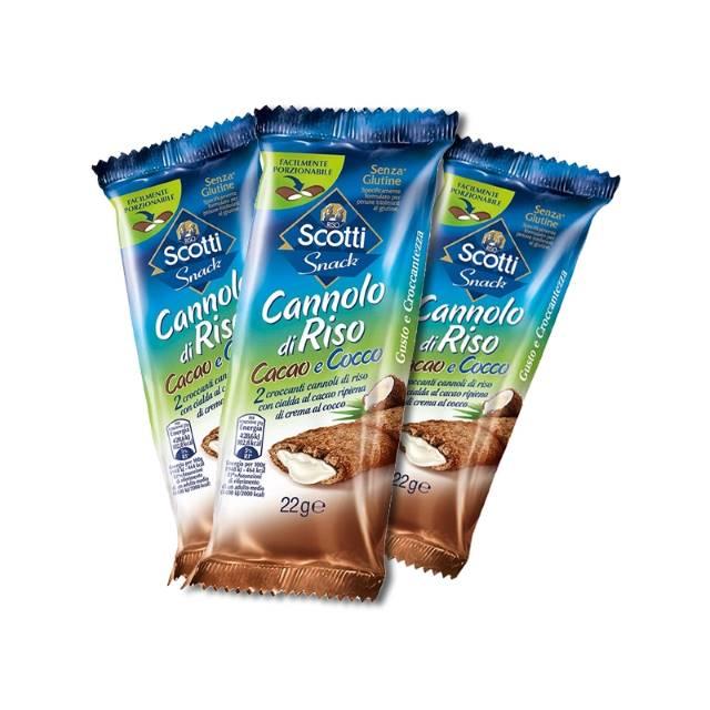 Cannolo Di Riso Cacao E Cocco BIO 22 gr