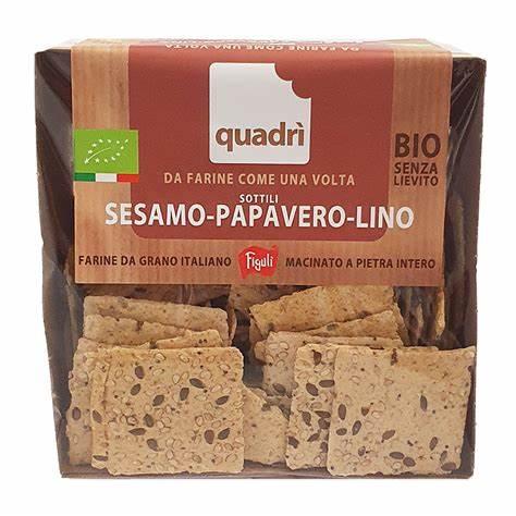 Quadri' Sottili Papavero E Semi Di Lino Bio 35 gr