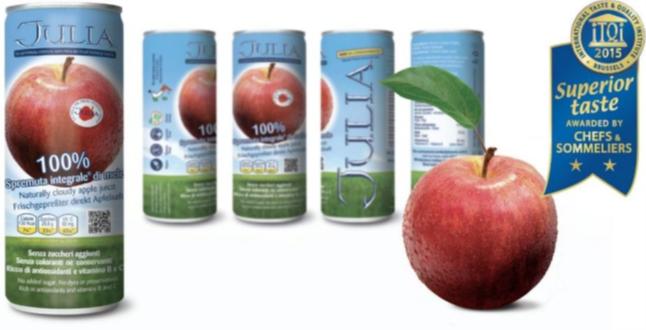 Spremuta Integrale di Mela lattina Slim 250 Ml