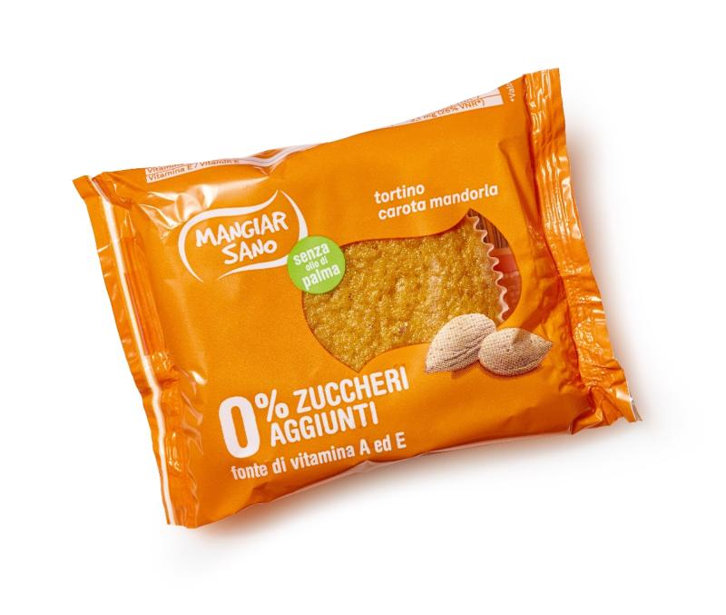 Tortino Carota Mandorla Ms 45 gr